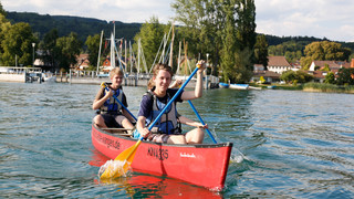 Canoeing on Lake Constance